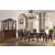 Miranda Dining Set with Extendable Table & Faux Leather Chairs