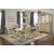 Miranda Dining Set with Extendable Table & Faux Leather Chairs