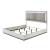 Mist Wood Platform Bed w/LED Light, King Size