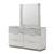 Mist Wood Platform Bedroom Set w/LED Light
