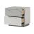 Mist Wood Nightstand w/2 Drawers