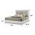 Mist Wood Platform Bed w/LED Light, Queen Size