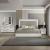 Mist Wood Platform Bedroom Set w/LED Light