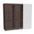 Mito Office Managerial Cabinet w/9 Shelves & Sliding Gloss Finish Door