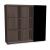 Mito Office Managerial Cabinet w/9 Shelves & Sliding Gloss Finish Door