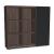 Mito Office Managerial Cabinet w/9 Shelves & Sliding Gloss Finish Door