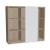 Mito Office Managerial Cabinet w/9 Shelves & Sliding Gloss Finish Door