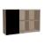 Mito Office Managerial Cabinet w/Sliding Gloss Finish Door