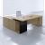Mito Executive Desk w/Managerial Side Storage, Pedestal & Gloss Panel