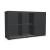 Mito Office Managerial Cabinet w/6 Shelves & Sliding Matt Finish Door