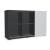Mito Office Managerial Cabinet w/6 Shelves & Sliding Matt Finish Door