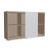 Mito Office Managerial Cabinet w/6 Shelves & Sliding Matt Finish Door