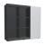 Mito Office Managerial Cabinet w/Sliding Matt Finish Door