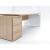 Mito Executive Desk w/Pedestal & Gloss Side Panel