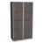 Mito Office Display Cabinet w/2 Aluminum Framed Transparent Glass Doors