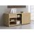 Mito Office Managerial Cabinet w/Lockable Drawer & Sliding Door