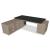 Mito Fenix Office Executive Straight Desk w/Managerial Storage & Pedestal