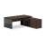 Mito Executive Desk w/Managerial Side Storage & Gloss Side Panel
