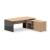 Mito Executive Desk w/Managerial Side Storage & Gloss Side Panel