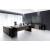 Mito Executive Desk w/Managerial Side Storage & Gloss Side Panel