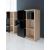 Mito Office Managerial Cabinet w/9 Shelves & Sliding Gloss Finish Door