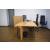 Plana MFC Melamine Executive Desk w/Fixed Pedestal & Modesty Panel