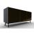 Universal Ceramic/Wood/Glass Customizable Sideboard w/3 Doors & Metal Legs