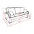 SM Mobimax Fabric/PU Convertible Living Room Set