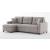 Mocca Fabric Reversible Sleeper Storage Sectional