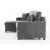 Mocca Fabric Reversible Sleeper Storage Sectional