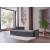 Mocca Chenille Fabric Reversible Sleeper Storage Sectional