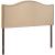 Curl Queen Nailhead Upholstered Headboard