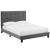 Melanie Tufted Button Velvet Platform Queen Size Bed