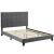 Melanie Tufted Button Velvet Platform Queen Size Bed