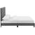 Melanie Tufted Button Velvet Platform Queen Size Bed