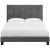 Melanie Tufted Button Velvet Platform Queen Size Bed