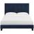 Melanie Tufted Button Velvet Platform Queen Size Bed