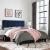 Melanie Tufted Button Velvet Platform Queen Size Bed