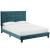 Melanie Tufted Button Velvet Platform Bed