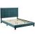 Melanie Tufted Button Velvet Platform Bed