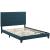 Melanie Tufted Button Fabric Platform Twin Size Bed