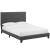 Melanie Tufted Button Fabric Platform Queen Size Bed