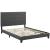 Melanie Tufted Button Fabric Platform Full Size Bed
