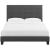 Melanie Tufted Button Fabric Platform Bed