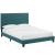 Melanie Tufted Button Fabric Platform Queen Size Bed