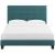 Melanie Tufted Button Fabric Platform Twin Size Bed