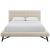 Julia Biscuit Tufted Fabric Queen Size Platform Bed