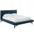 Julia Biscuit Tufted Fabric Queen Size Platform Bed