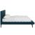 Julia Biscuit Tufted Fabric Queen Size Platform Bed