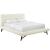 Julia Biscuit Tufted Fabric Queen Size Platform Bed